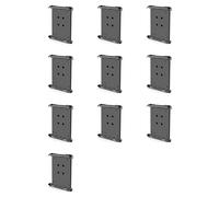 Tuminsi 10X Terminal de Datos Clip Trasero para Tableta Soporte para GPS para Montar en Motocicleta Al Aire Libre Adecuado para Tabletas de 7 A 8 Pulgadas