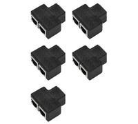 Tuminsi 2 Puerto RJ45 Splitter Adaptador LAN Red Extensor Ethernet Conector Plug Lot 5pcs