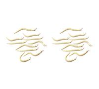 Tuminsi 20Pcs 12 Pulgadas de Arte de Juguete de de Modelo Animal de Serpiente de Madera Flexible de articulación de Serpiente de torsión de Madera incompleta