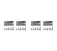 Tuminsi 280 Juegos de Pinchos Y Tachuelas de Forma Mixta Plateada Kit de Remaches de con Pinchos de Cocodrilo para Ropa Zapatos Cinturones DIY