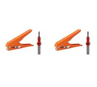 Tuminsi 2X Alicates Punzonado para Bandas Borde, Herramienta Perforación, Alicates Enmascaramiento, Broca Avellanadora 3X8MM, Herramienta para Carpintería con Orificio para Tornillo
