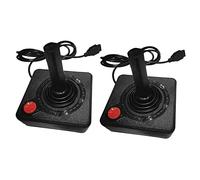 Tuminsi 2X Controlador de Joystick para Juegos para 2600 Game Rocker con Palanca de 4 VíAs Y BotóN de AccióN Simple Gamepad Retro