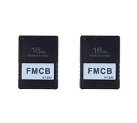 Tuminsi 2X FMCB Free McBoot Card V1.953 para PS2-2 Tarjeta de Memoria OPL Boot (16MB)