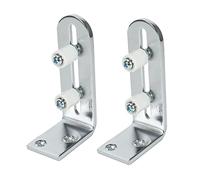 Tuminsi 2X Guía de Piso para la Parte Inferior de las Puertas Corredizas de Soporte de Pared Ajustable Rodamientos de Bolas de Guía de Rodillos