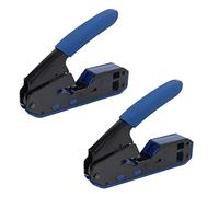 Tuminsi 2X Herramienta de Crimpado de Red RJ45, Cortador de Pelacables Rj45 para Conector Rj45 Cat6 Cat5e Cat5 Rj11 Rj12
