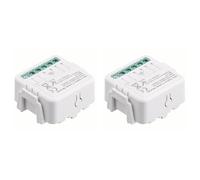 Tuminsi 2X Interruptor Zigbee Atenuador de Cortina de Luz Módulo MINI Inteligente C04 Disyuntor de Control Módulo de Interruptor de Cortina Interruptor Inteligente Zero Fire