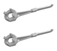 Tuminsi 2X Llave de Aluminio de Tapones de Tambor para Abrir 10 15 20 30 50 55 Galones Tambores, Adecuada para Tapas de 2 Y 3/4 de Pulgada