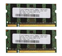 Tuminsi 2X Memoria RAM DDR2 de 2GB 667Mhz PC2 5300 Laptop Ram Memoria 1.8V 200PIN SODIMM para