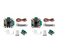 Tuminsi 2X NEMA 17 Controlador de Motor Paso Una Paso, SERVO42C PCBA Kit de Controlador de Motor Placa Ultra Silenciosa, Piezas CNC- para Evitar Pasos Perdidos