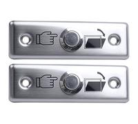 Tuminsi 2X Puerta de Acero BotóN de LiberacióN de Salida Interruptor de Parte del Control de Acceso M1L3