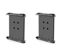 Tuminsi 2X Terminal de Datos Clip Trasero para Tableta Soporte para GPS para Montar en Motocicleta Al Aire Libre Adecuado para Tabletas de 7 A 8 Pulgadas