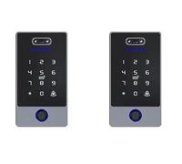Tuminsi 2X TTLock Teclado de Control de Acceso con Reconocimiento Controlador de Acceso de Huella Digital Resistente Al Agua Independiente para Cerradura de Puerta-B