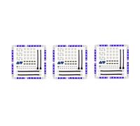 Tuminsi 3 Conjunto Conector de Tira de LED Conector de Tira de Luz RGB Sin Soldadura de Y 10 mm para 5050 SMD - Conectores Sin Espacios, Conectores En Forma de L