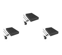 Tuminsi 3Conjunto Carcasa HDD de 3,5 Pulgadas Caja de Disco Duro USB 3.0 una SATA Caja SSD Caja de Disco Duro Externo de Estado SóLido-Enchufe Europeo