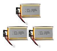 Tuminsi 3X 103450 3.7V 1800Mah Batería Recargable de Litio Y PolíMero de Lipo para MP3 GPS Navegad Grabadora de DVD Auriculares E-Book Cámara