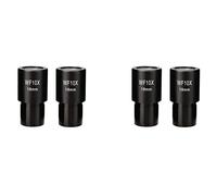 Tuminsi 4 Piezas WF10X Ocular de Campo Amplio Microscopio Biológico Lente óptica Ocular Gran Angular 23,2mm Tamaño de Montaje