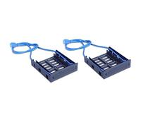 Tuminsi 4 x USB 3.0 Panel Frontal con Dispositivo de 3,5 Pulgadas/HDD O SSD/HDD de 2,5 Pulgadas A 5,25 Floppy A Soporte de Bandeja de Bahía de Unidad óptica