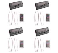 Tuminsi 4piezas 2X25W 50W Amplificador Reproductor de MP3 Placa Decodificadora 5V-12V Bluetooth 5.0 Módulo de Radio FM para Automóvil Soporte TF USB AUX Reproductor Decodificador
