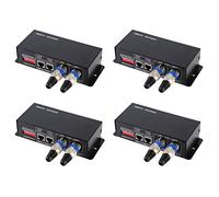Tuminsi 4X 3CH DC12-24V RGBW 512 Decodificador LED Controlador RGB LED DMX512 Decodificador, DMX512-3CH