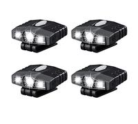 Tuminsi 4X Clip de Manos Ultra Brillante En Luz de Sombrero - Recargable 150 Lúmenes Ligero Destacar Luz de la Tapa Impermeable Flash Luz de Cabeza