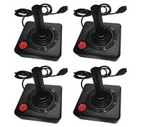 Tuminsi 4X Controlador de Joystick para Juegos para 2600 Game Rocker Con Palanca de 4 Vías Y Botón de Acción Simple