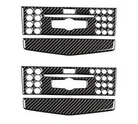 Tuminsi 4X Cubierta del Panel de Aire Acondicionado de Navegación de La Consola Central del Coche Cubierta del Panel Decorativa de Control de CD para - W204 2007-2010
