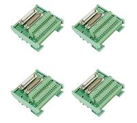 Tuminsi 4X DB25 Módulo de Interfaz de Montaje En Riel DIN Tablero de Conexión de Conector Macho/Hembra