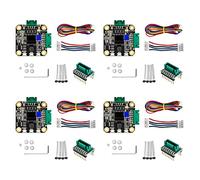 Tuminsi 4X NEMA 17 Controlador de Motor Paso Una Paso, SERVO42C PCBA Kit de Controlador de Motor Placa Ultra Silenciosa, Piezas CNC- para Evitar Pasos Perdidos