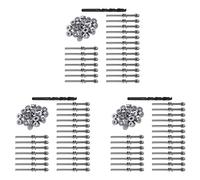 Tuminsi 60 Pares de Kits de Barandillas de Cable de 1/8 Pulgadas, Arandela Biselada de 30 Grados, Terminal de Montaje de Extremo de Tensión de Perno Roscado para Terraza