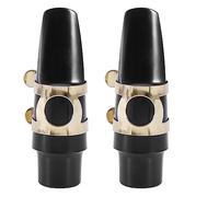 Tuminsi 6X Embocadura de Plastico de Saxofon Alto Boquilla Con Tapa de Hebilla de Metal Boquilla de Cojines de Cana