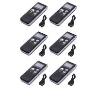 Tuminsi 6X Grabadora de Voz 8G, Reproductor MP3 con Reducción de Ruido de Alta Definición, Adecuado para Reuniones y Otras Ocasiones