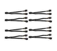 Tuminsi 8 Piezas GPU PCIe 8 Pines Hembra una Doble 2X 8 Pines (6 + 2) Adaptador de Corriente PCI Express Macho Cable de ExtensióN en Y, 20 Cm