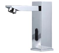 Tuminsi Grifo de Baño Sin Contacto, para Lavabo, Inodoro, con Sensor de Movimiento Infrarrojo, Grifo Cuadrado Automático Inteligente para Montaje en Cubierta.