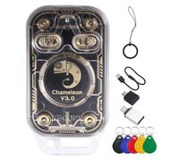 Tuminsi Lector de Chip Inteligente RFID Chameleon V3.0 +5XUID Emulador de Tarjeta Inteligente 125K 13.56M ID IC Copiador de Etiquetas NFC Lector Escritor