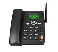 Tuminsi Teléfono Inalámbrico de Escritorio Compatible con gsm 850/1800/1900 MHz, Tarjeta SIM Dual, Teléfono Fijo 2G con Antena, Radio y Enchufe de la UE