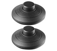 Tumintu 2 Pieza Negro Interruptor de Pie de Lampara En Interruptor de Pie de Luz Pedal de Potencia de Empuje