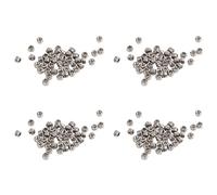 Tumintu 200Pcs Tuercas de Bloqueo Hexagonales de Inserción de Nylon Autobloqueantes Chapadas En Zinc M2