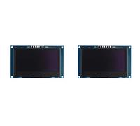 Tumintu 2piezas 2,42 Pulgadas 12864 128X64 Módulo de Pantalla OLED IIC SPI Pantalla LCD En Serie para C51 STM32 SSD1309 (Fuente)