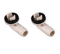 Tumintu 2X Acondicionador de Aire Conector de Manguera de Drenaje de CA Acoplamiento Del Codo con Anillo de Goma para Unidades Mini Split y Unidad de Ventana de CA 3/5 Pulgadas (15 Mm)