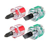 Tumintu 2X Conjunto de Mini Destornillador Corto Rechoncho de