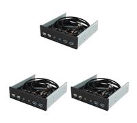 Tumintu 3piezas 5,25 Pulgadas Caja de la Pc de Escritorio Panel Frontal Interno USB Concentrador 2 Puertos USB 3.0 y 2 Puertos USB 2.0 con HD Audio Puerto 20 Pines Connector