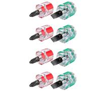 Tumintu 4X Conjunto de Mini Destornillador Corto Rechoncho de