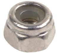 Tumintu 50Pcs Tuercas De Bloqueo Hexagonales De Inserción De Nylon Autobloqueantes Chapadas En Zinc M2