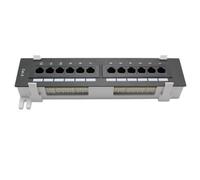 Tumintu Cat6 12 Port Network Tool Kit Patch Panel RJ45 Montaje en Pared Rack con Soporte de Pared Dispositivos de Networking
