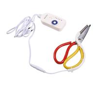 Tumintu Escala de temperatura práctica eléctrica calentada tijeras de sastre tijeras de calefacción máquina de corte para tela enchufe UE