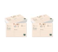 Tumintu Juego de 200 tarjetas de recetas de cartón en de doble cara de 10 x 15 cm para madre, hermana, hija, regalo
