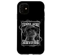 Tummy Ache Survivor Funny Cat Dramatic Lightning Band Carcasa para iPhone 11
