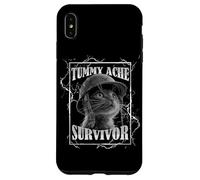 Tummy Ache Survivor Funny Cat Dramatic Lightning Band Carcasa para iPhone XS MAX