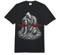 Tummy Hurts Funny Medieval Knight Gothic Art Dark Humor Comfort Colors Adult Heavyweight T-Shirt