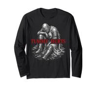 Tummy Hurts Funny Medieval Knight Gothic Art Dark Humor Manga Larga